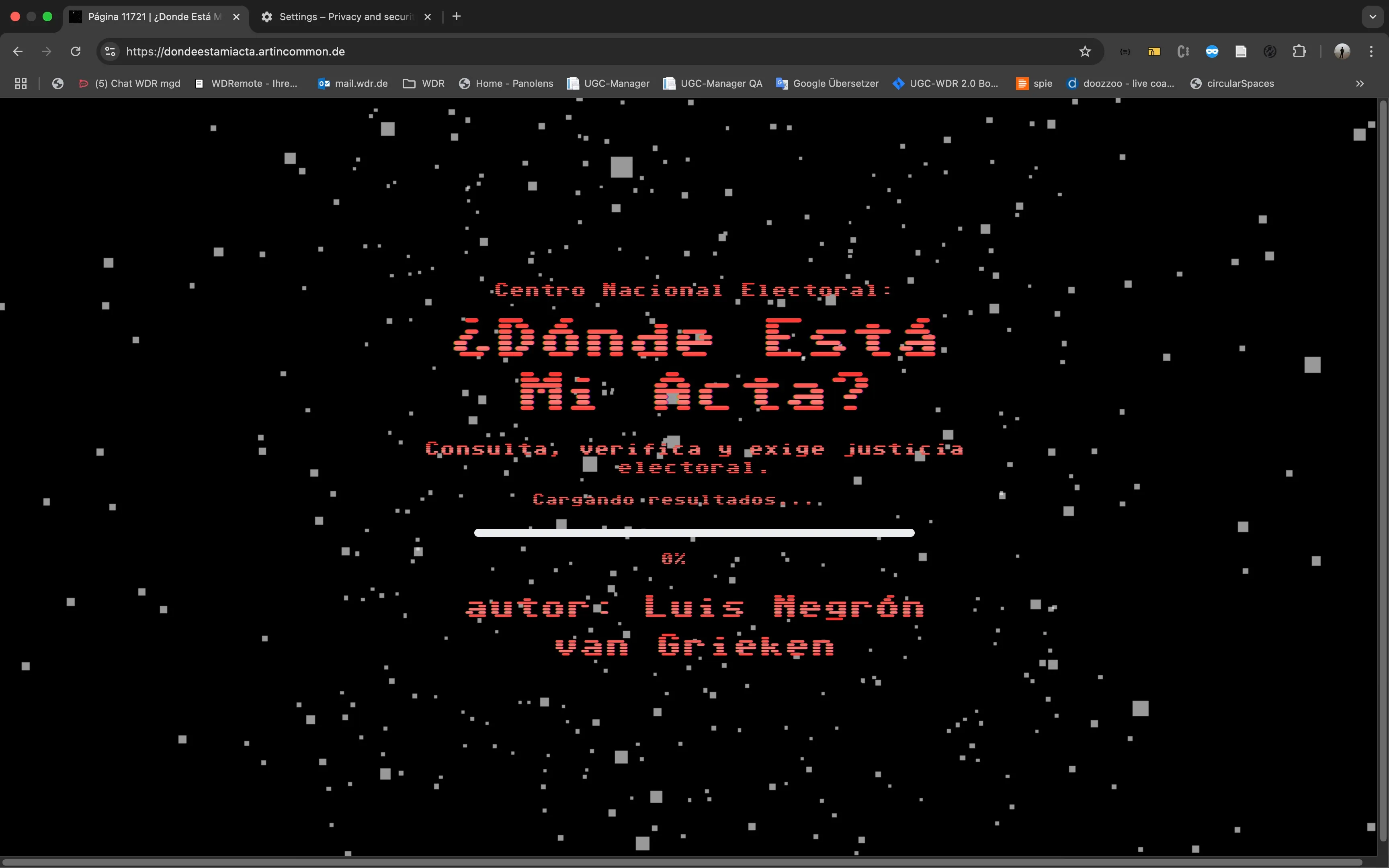 Donde Está Mi Acta - 1